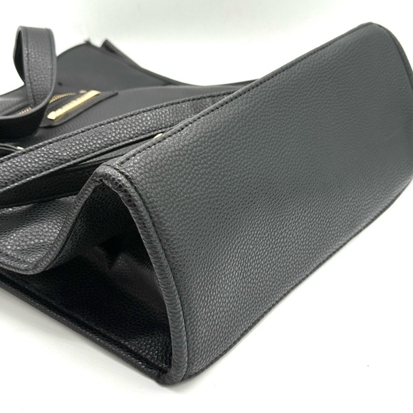 Alexis Bendel Black Faux Pebbled Leather Tote & Crossbody - Like New! - Picture 15 of 16